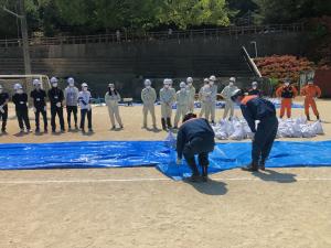消防職員による訓練指導