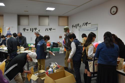 バザーの様子