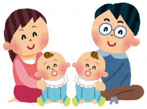 子供と保護者イラスト