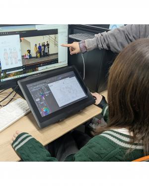 原画制作の様子