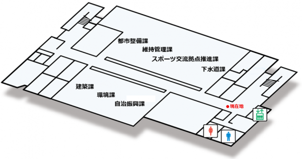 庁舎フロア案内図1F