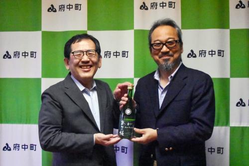 寺尾町長と佐々木さん
