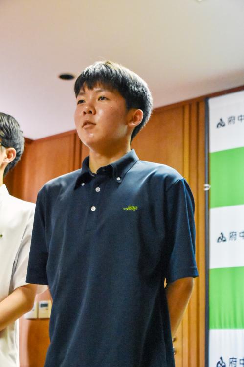 意気込みを語る主将