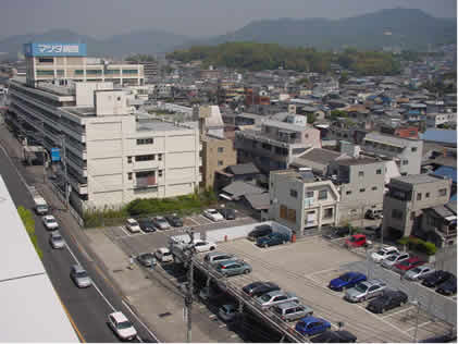 写真：仁保橋東詰より青崎南方面を撮影