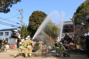 文化財防火デー訓練のようす