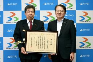 佐藤町長と猿渡団長
