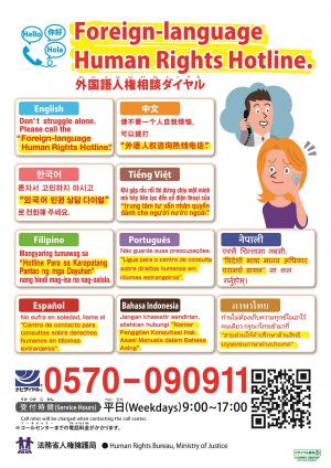 外国人のための人権相談ポスター