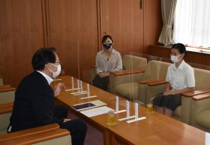 大会への意気込みを語ってくれた小池さんの様子